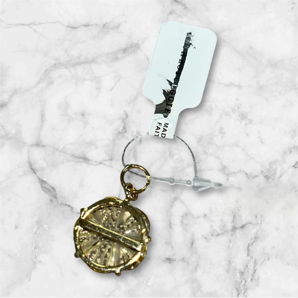 NWT Anthropologie Serefina Flower Charm Pendant - Picture 2 of 3